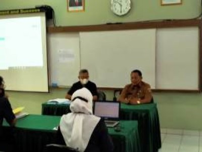 Monitoring Dinas Pendidikan pelaksanan US TA 2021/2022