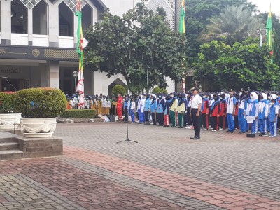 latihan gabungan PMR di walikota