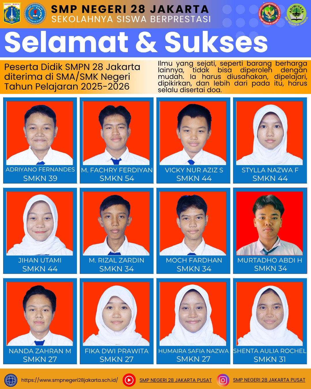 SELAMAT & SUKSES